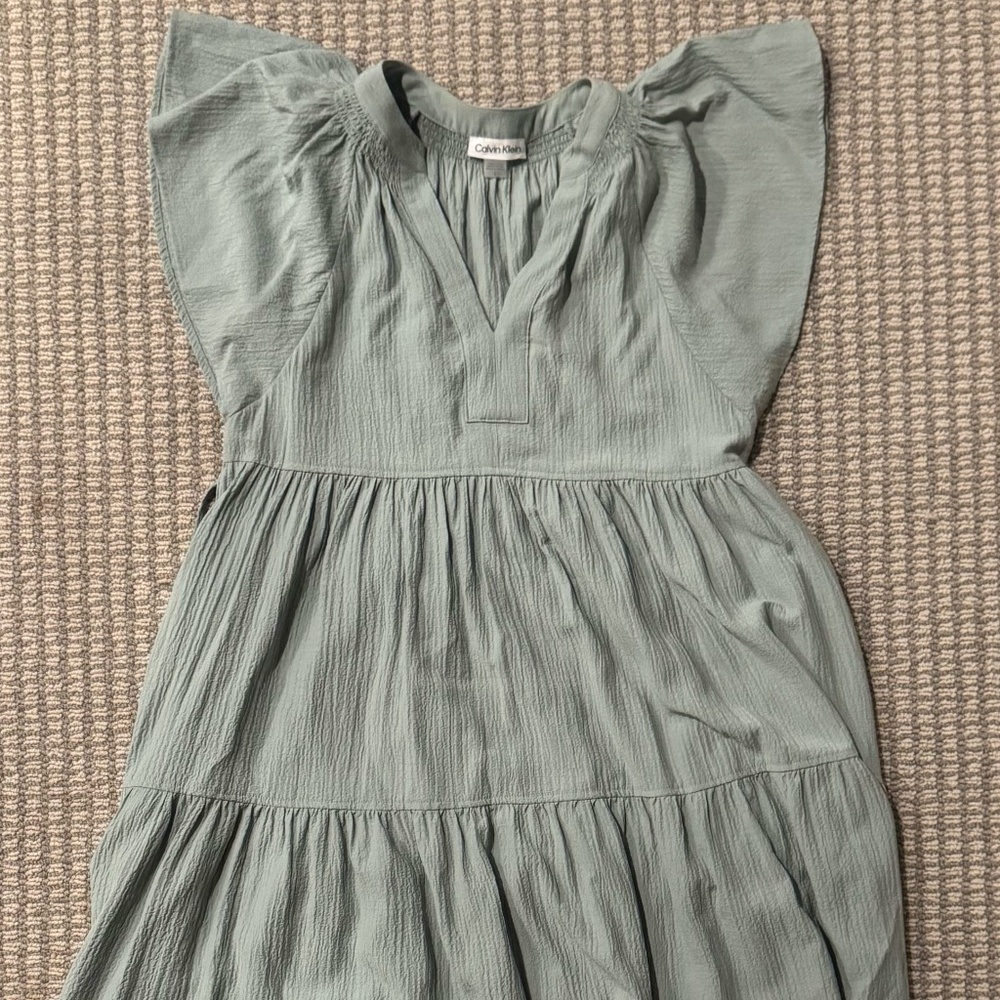 Calvin Klein Mint Green Maxi Dress